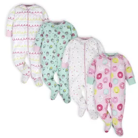 4-Pack Baby Girls Sweet Treat Sleep 'N Plays