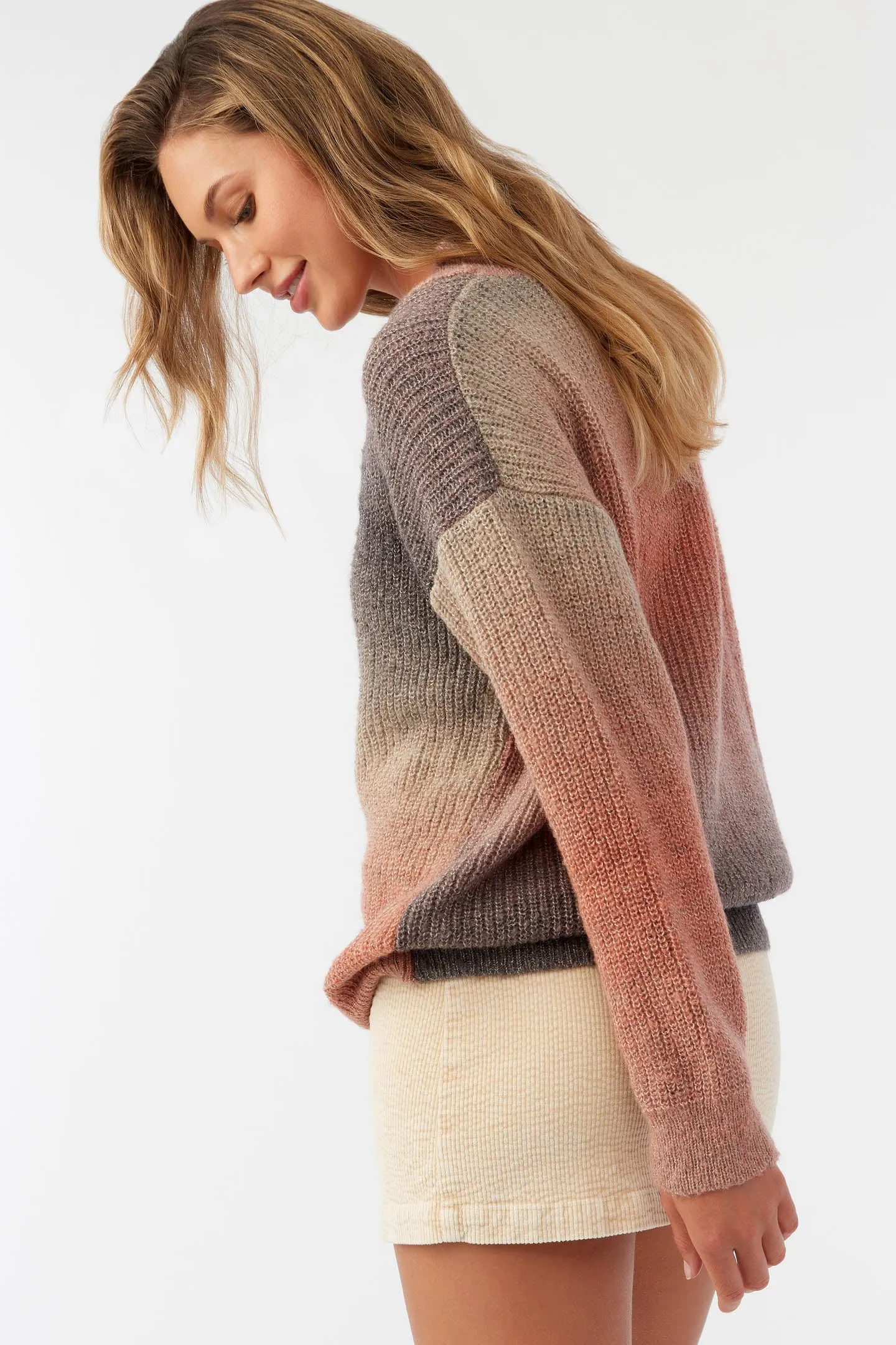 BILLIE OMBRE MOCKNECK OVERSIZED SWEATER