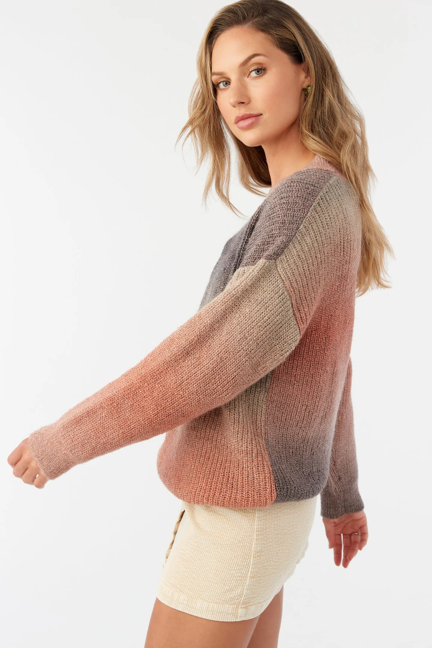 BILLIE OMBRE MOCKNECK OVERSIZED SWEATER