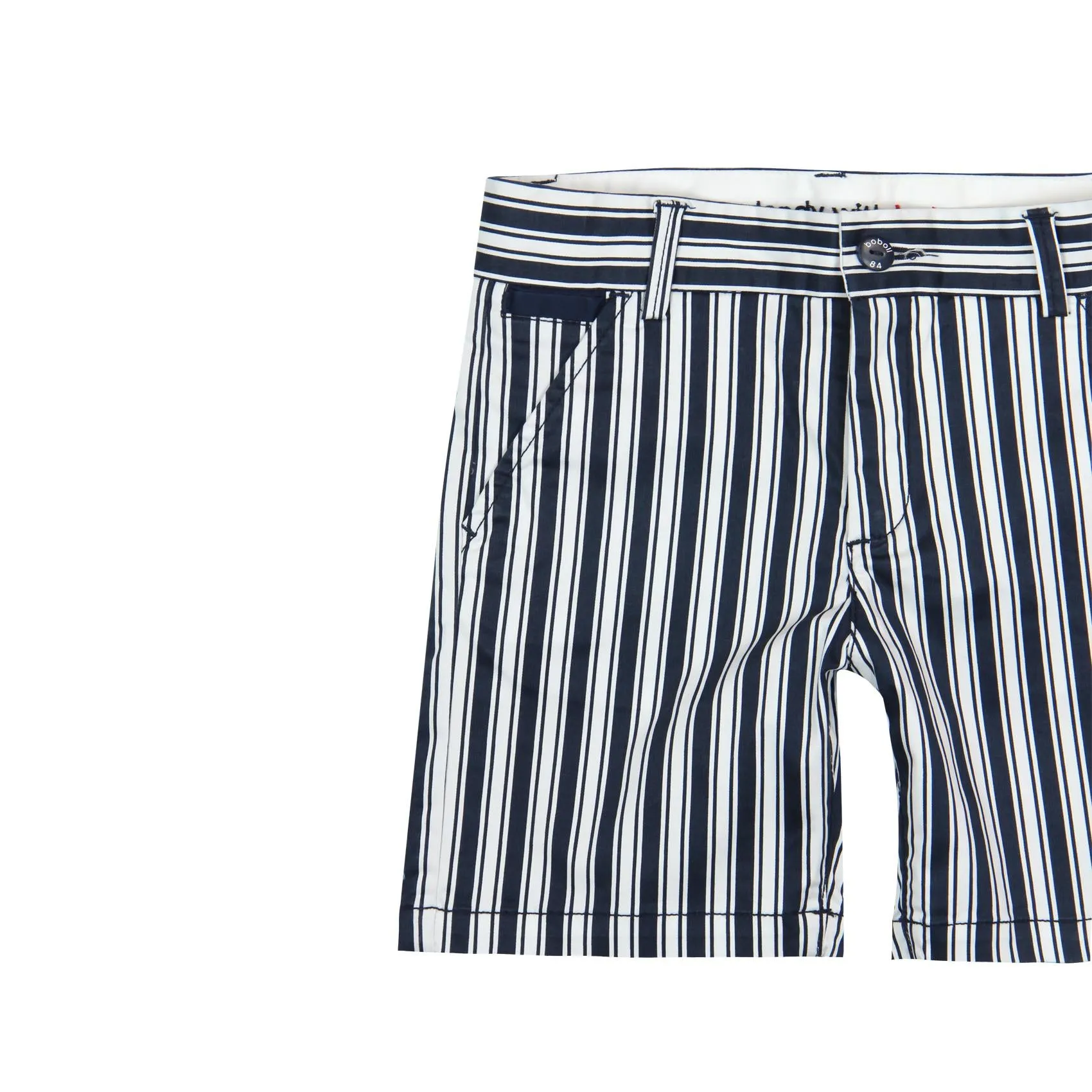 Boboli Satin Bermuda Shorts - Stripe