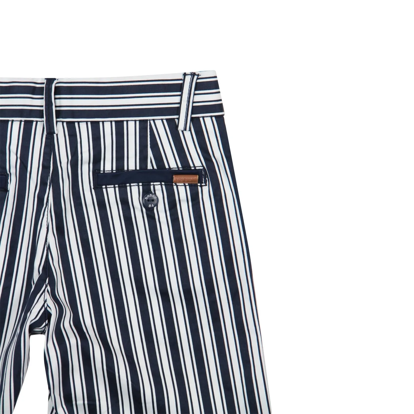 Boboli Satin Bermuda Shorts - Stripe