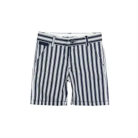 Boboli Satin Bermuda Shorts - Stripe