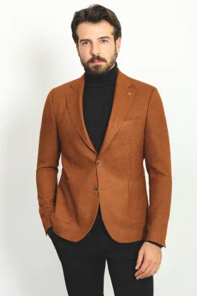 Bojoni Pezza Slim Fit Hazelnut Blazer