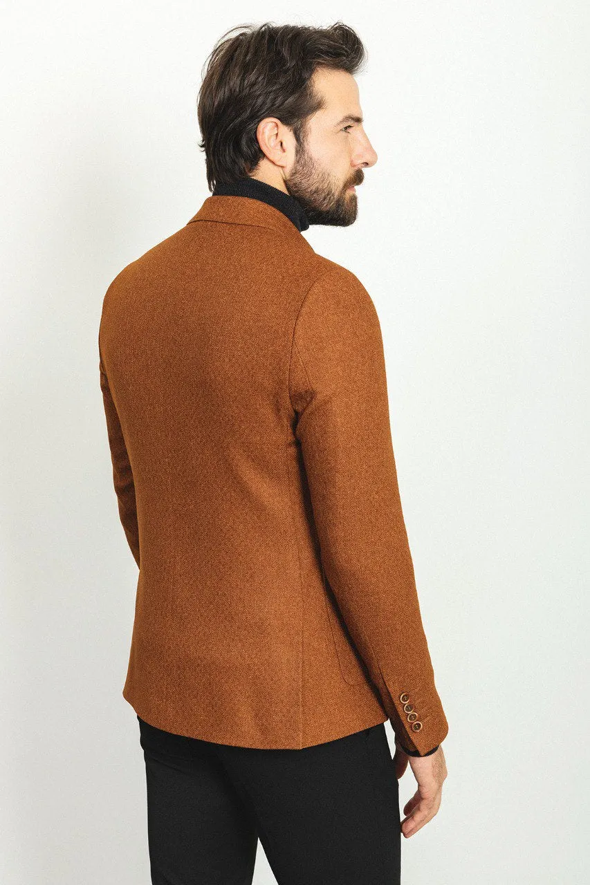 Bojoni Pezza Slim Fit Hazelnut Blazer