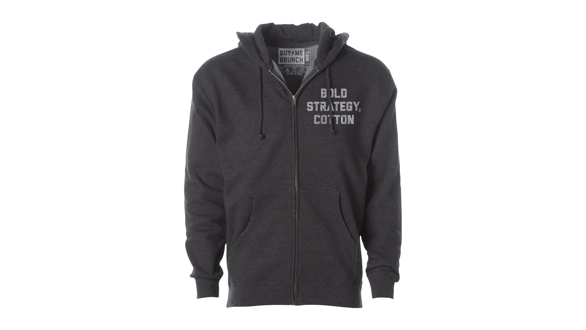 Bold Strategy Cotton Heavyweight Zip-Up Hoodie