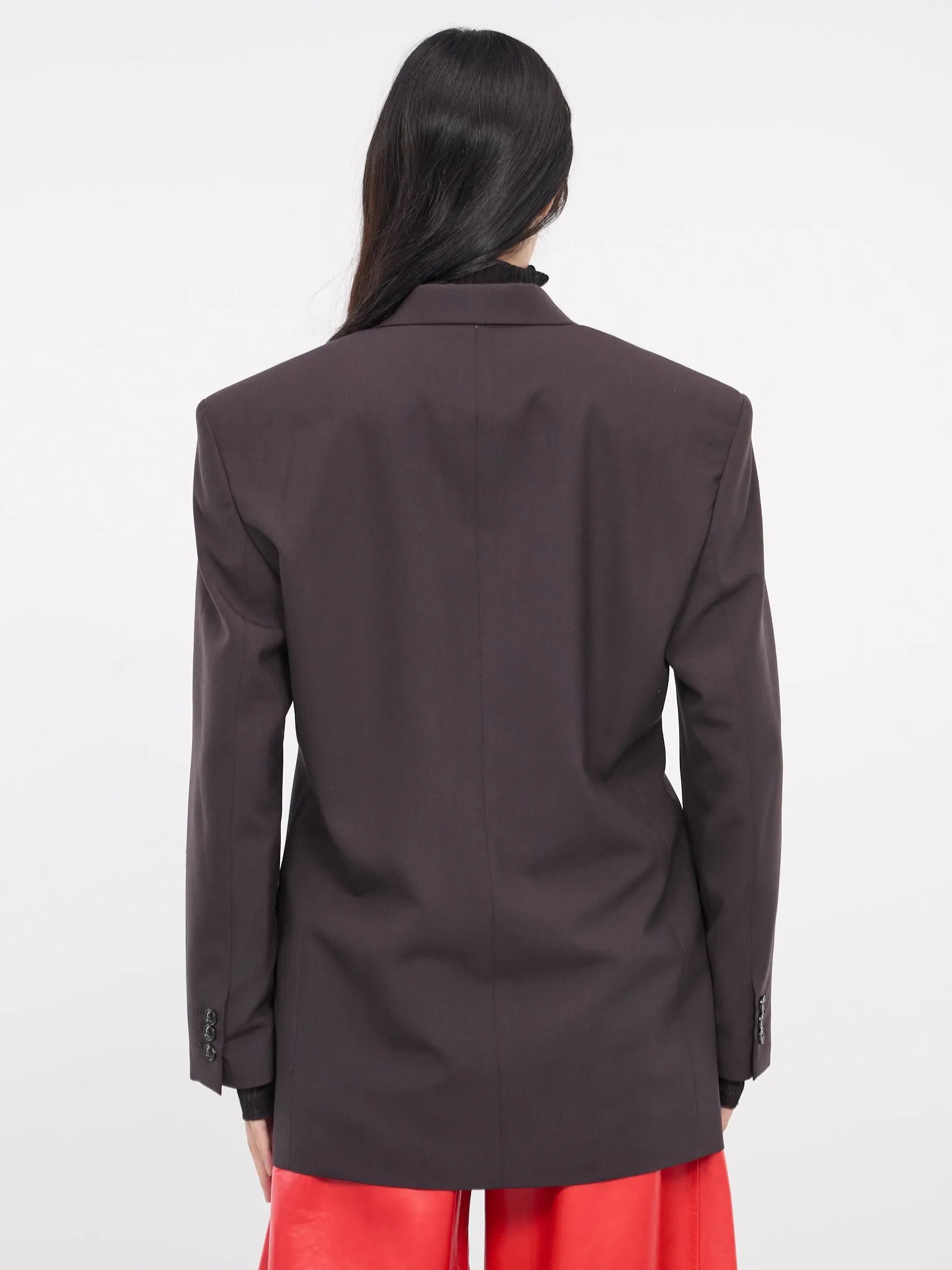 Boyfriend Blazer (Q623WV-Q0047-BLACK-COFFEE)