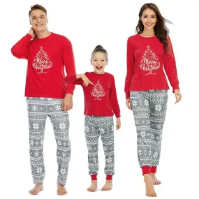 Christmas Pajamas Matching Family Pyjamas  Outfits Pajamas  Match Printed Elk T-shirt Plaid Pants Couple Clothes