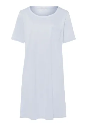 Cotton Deluxe Round Neck Cotton Nightgown | Blue Glow 77953-511