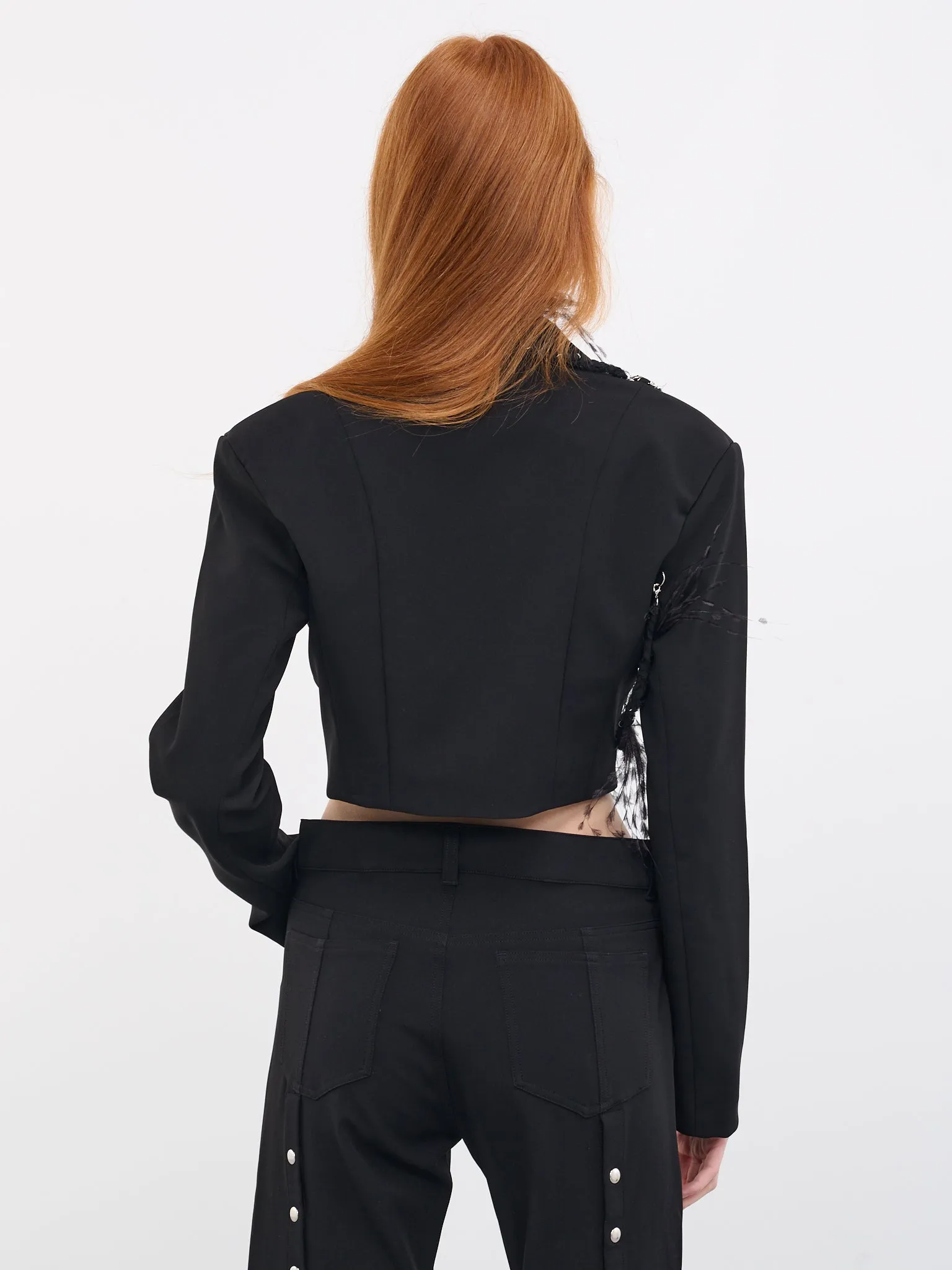 Cropped Blazer (WEI04J003-BLACK)