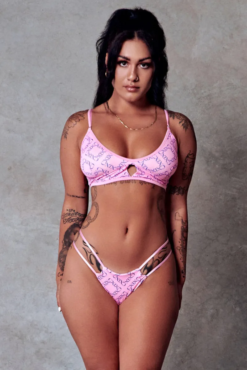 CXIX 119 Bralette - Pink Print