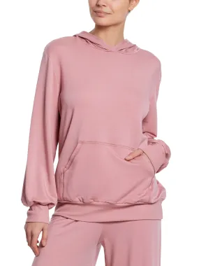 French Terry Hoodie Mauve Orchid Pink Sale