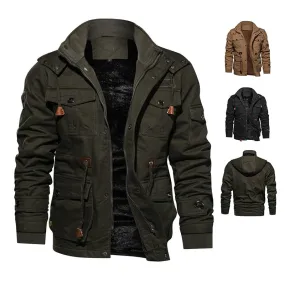 Fur Lined Warm Tooling Army Jacket