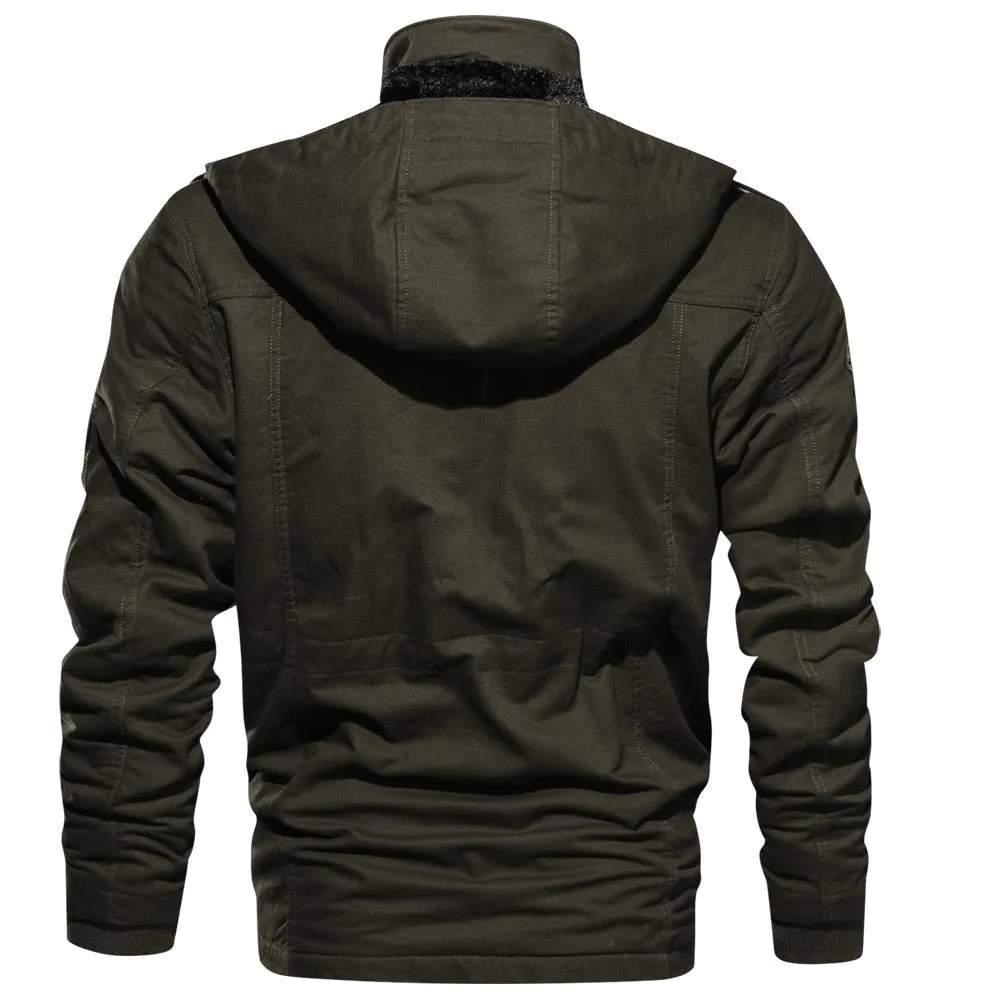 Fur Lined Warm Tooling Army Jacket