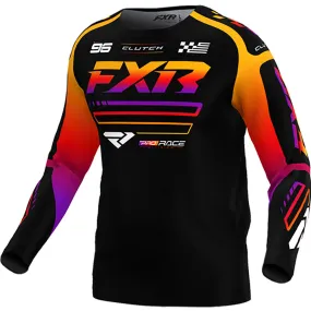 FXR Kids Clutch MX Offroad Jersey Black/Spectrum