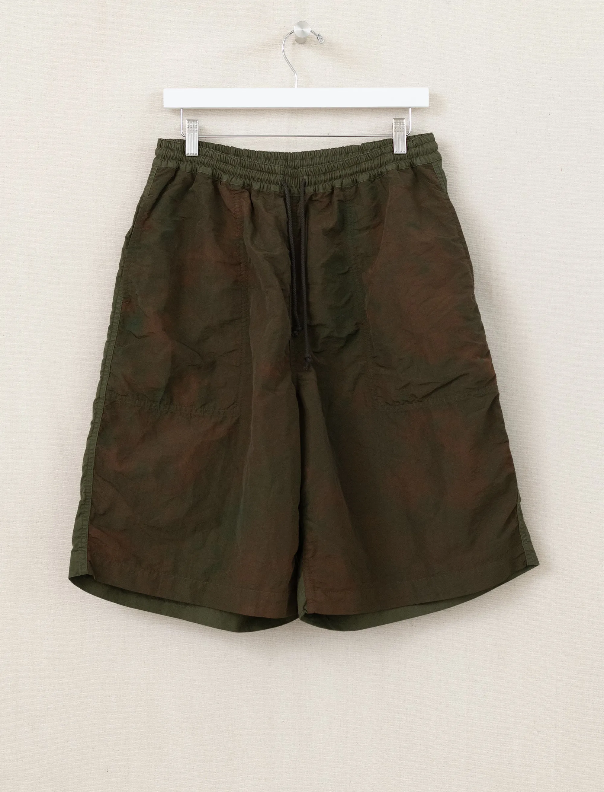 Garment Dyed Nylon Shorts (Khaki)