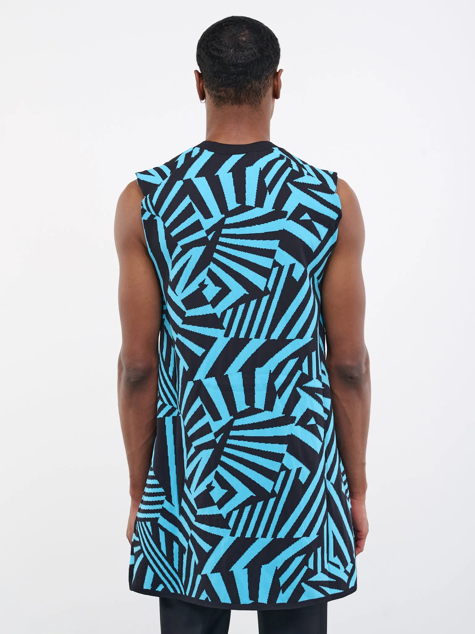 Geometric Long Tank (PK-N014-051-BLUE)