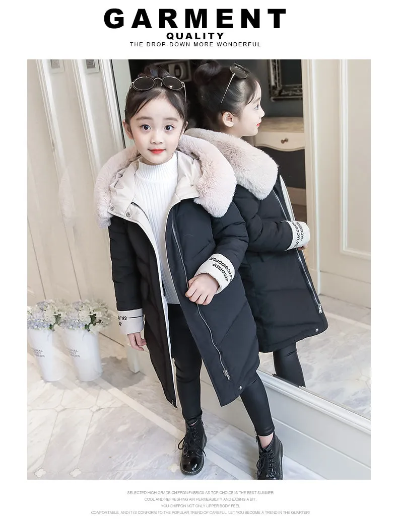 Girls Down Jackets Baby Outdoor Warm Clothing Thick Coats