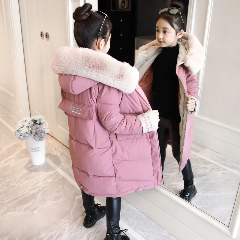 Girls Down Jackets Baby Outdoor Warm Clothing Thick Coats