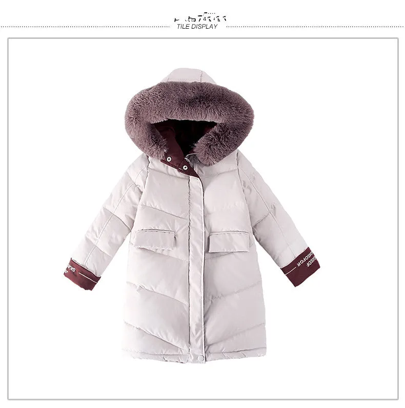 Girls Down Jackets Baby Outdoor Warm Clothing Thick Coats