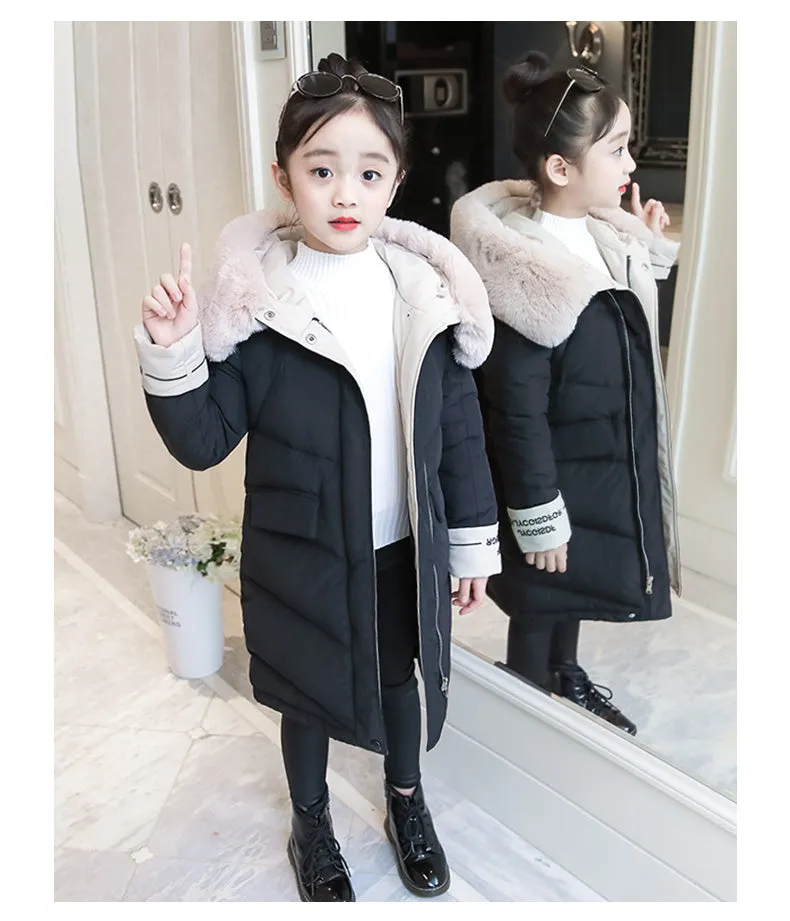 Girls Down Jackets Baby Outdoor Warm Clothing Thick Coats