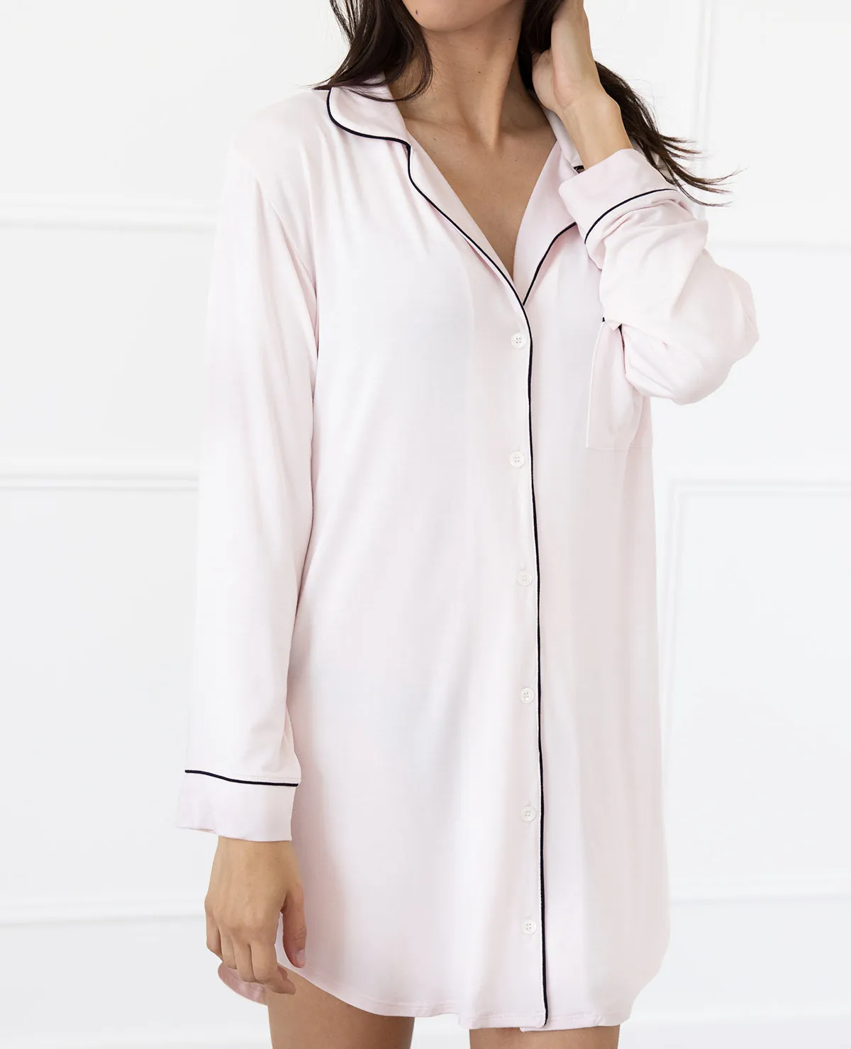 Gisele Sleep Shirt Sorbet/Black