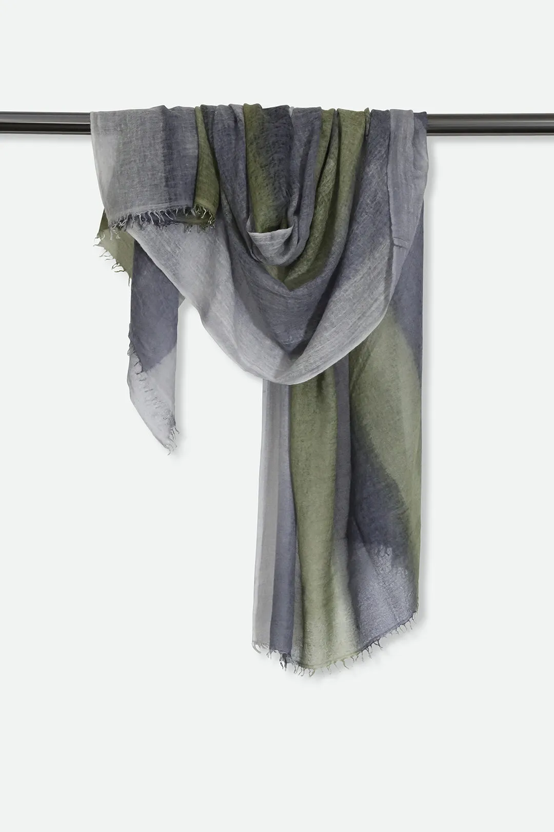 GRIGIO BANDA SCARF IN HAND DYED CASHMERE