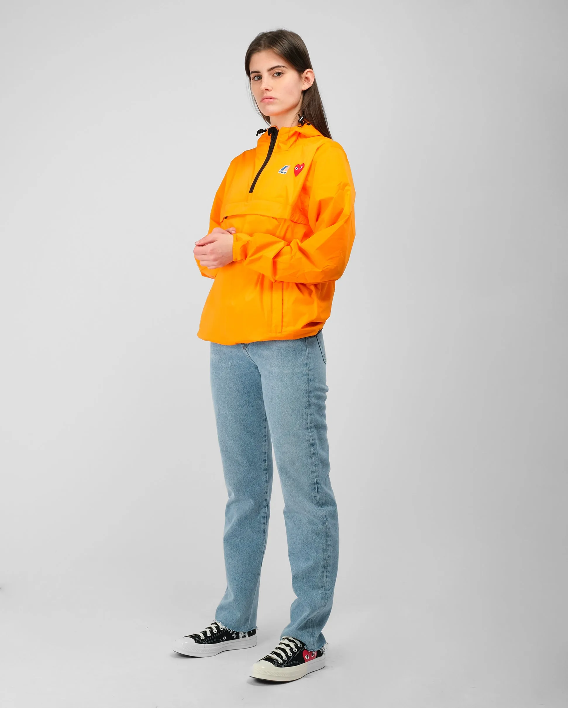 J502 K-WAY JACKET HALF ZIP / ORANGE