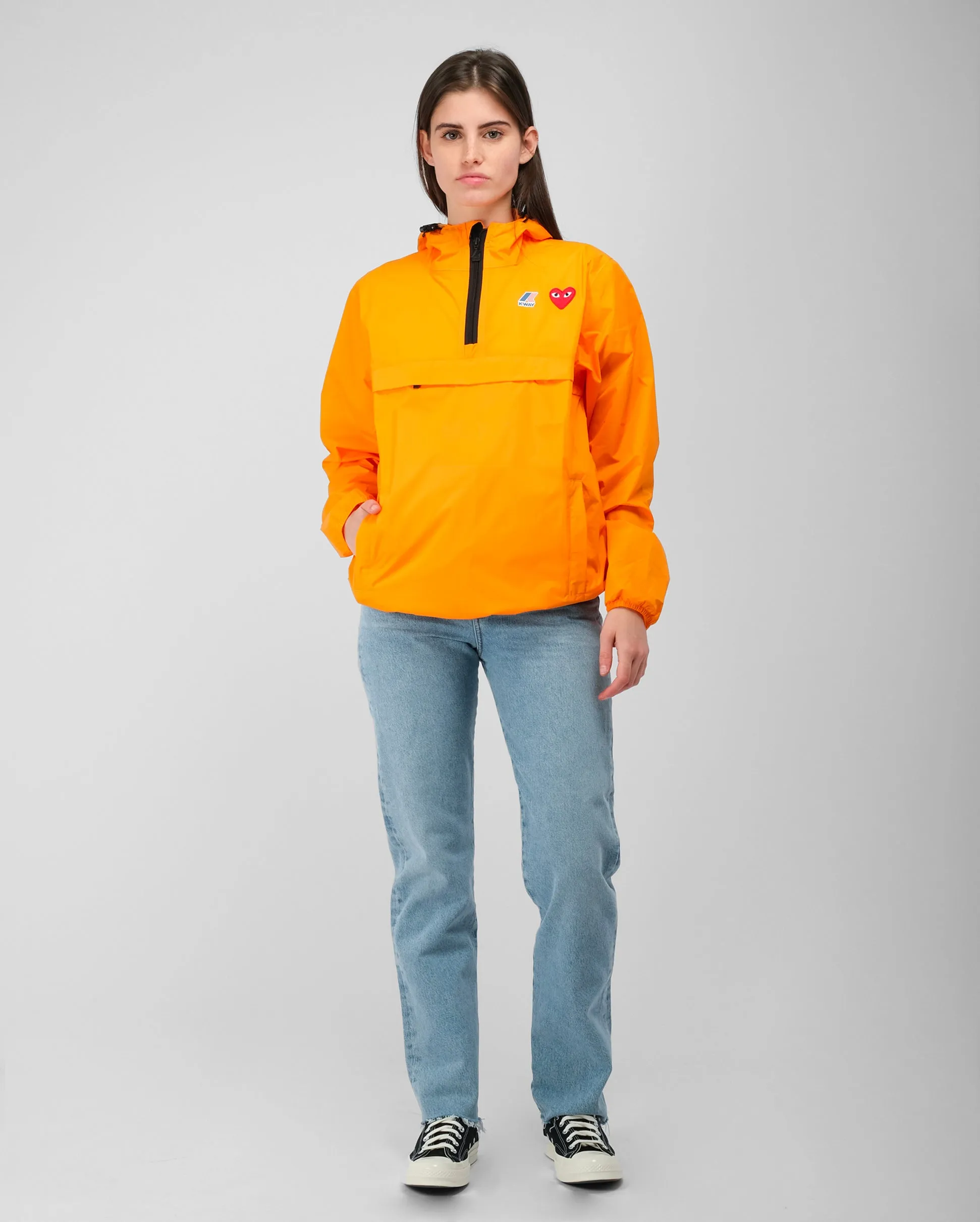 J502 K-WAY JACKET HALF ZIP / ORANGE