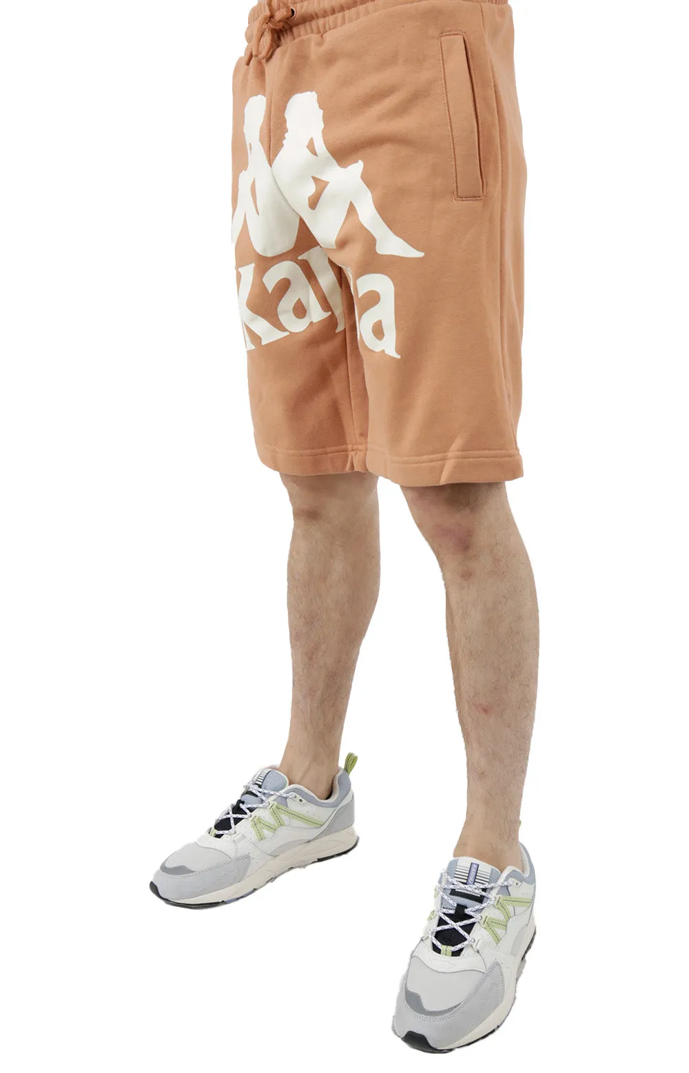 Kappa Vintage Brown/White Anjuan Shorts