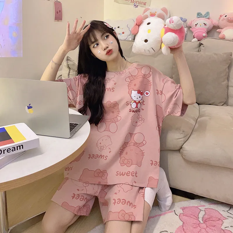 Kawaii Soft Pajamas Loungewear Suit KI607