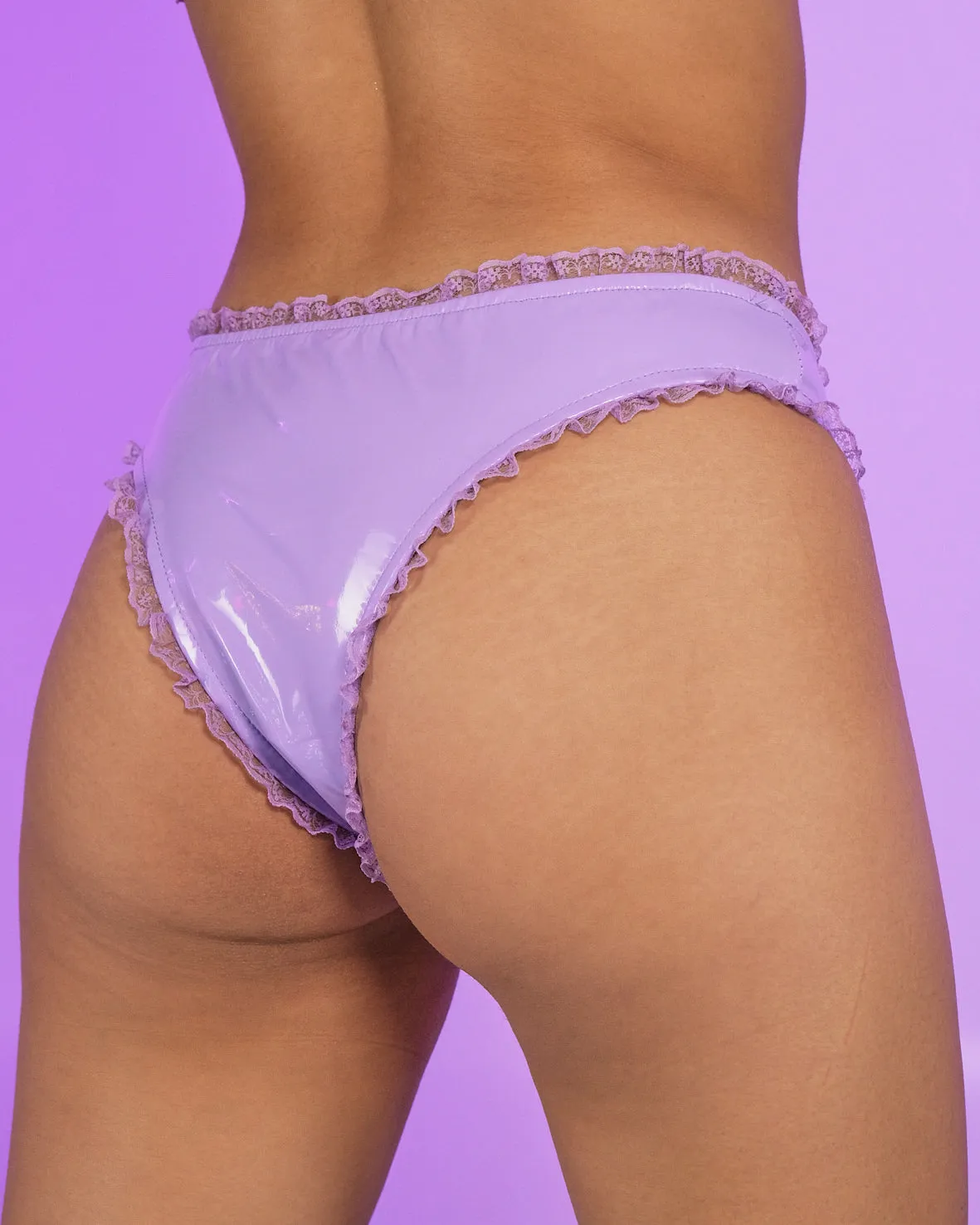 Lavender Vinyl Pixie Bottoms