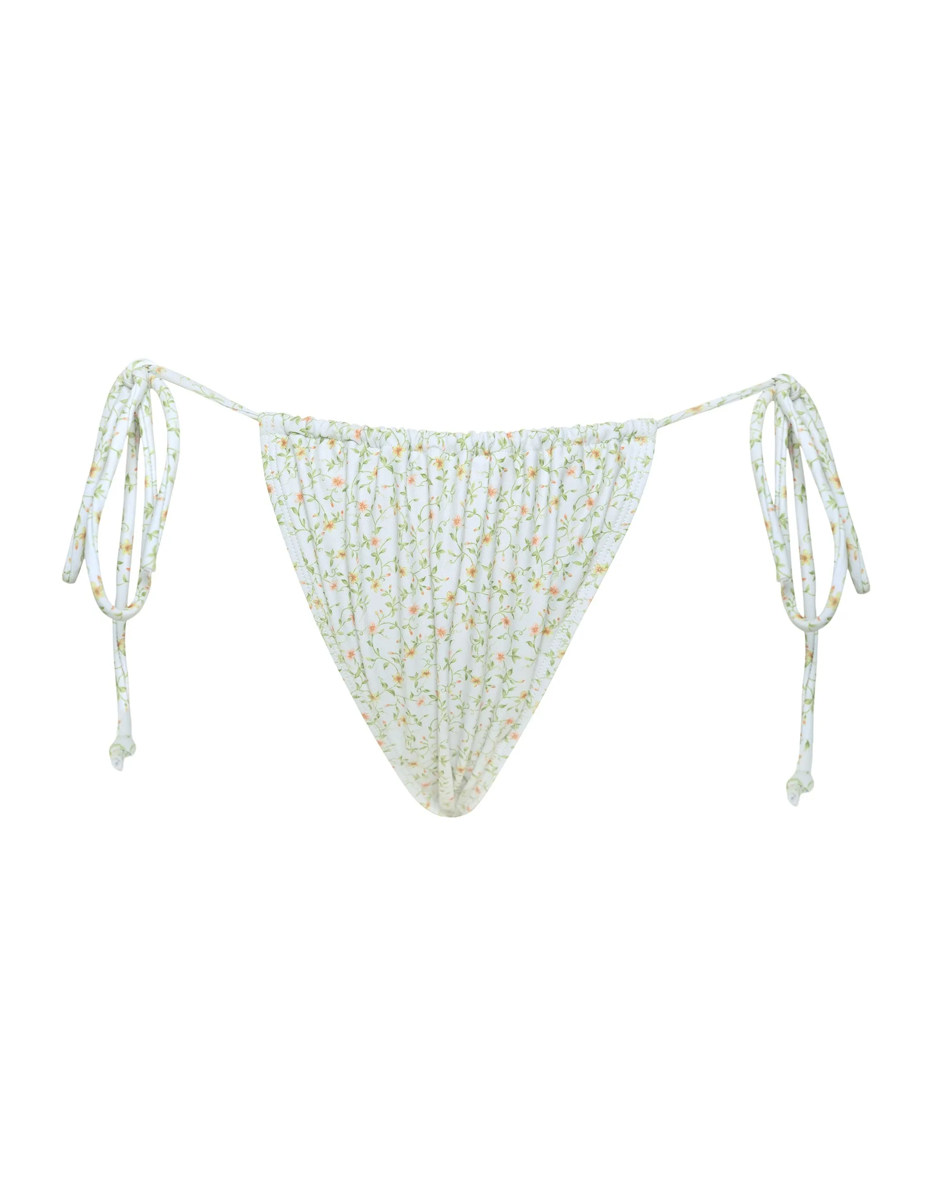 Leyna Bikini Bottom in Pretty Petal Ivory