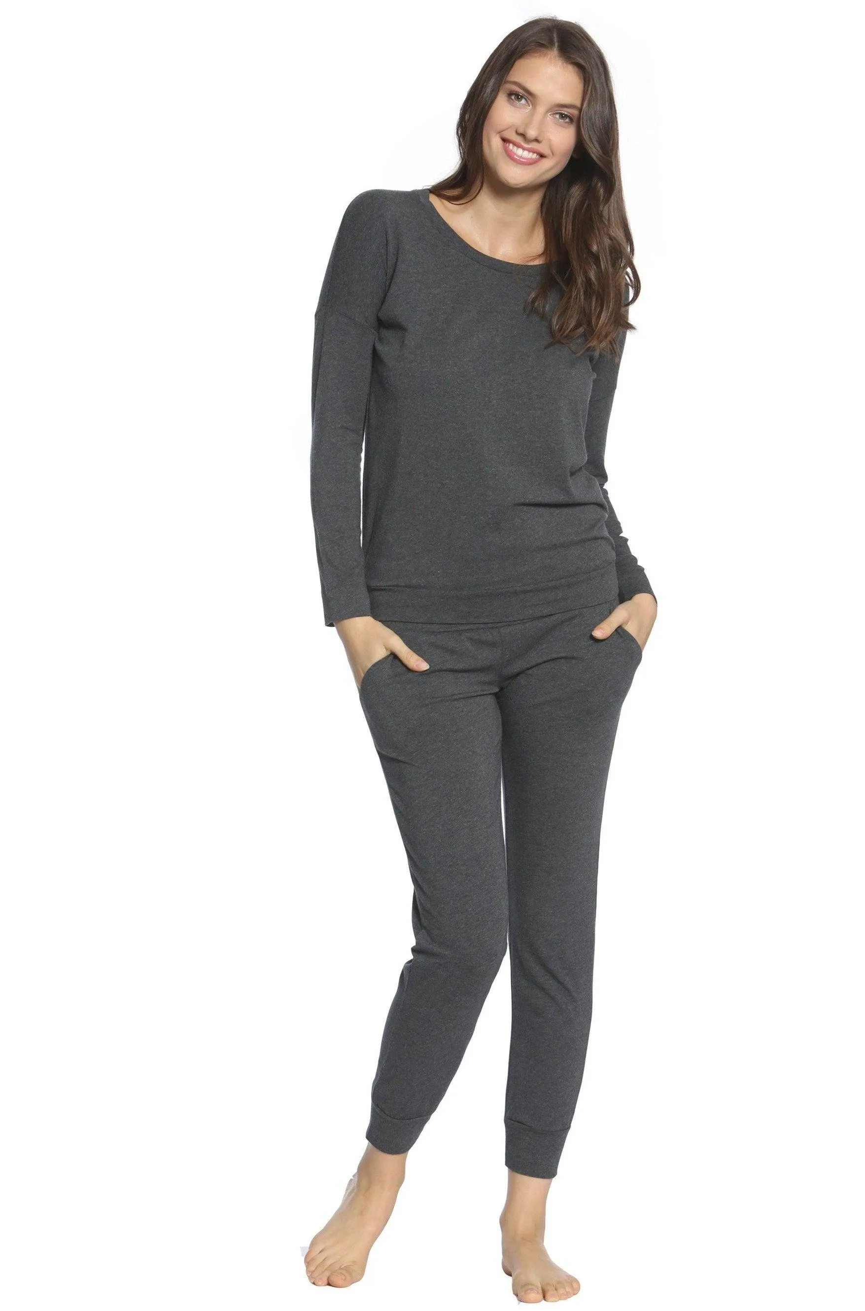 Long Sleeve Pullover Top Jogger Set - Sales Rack