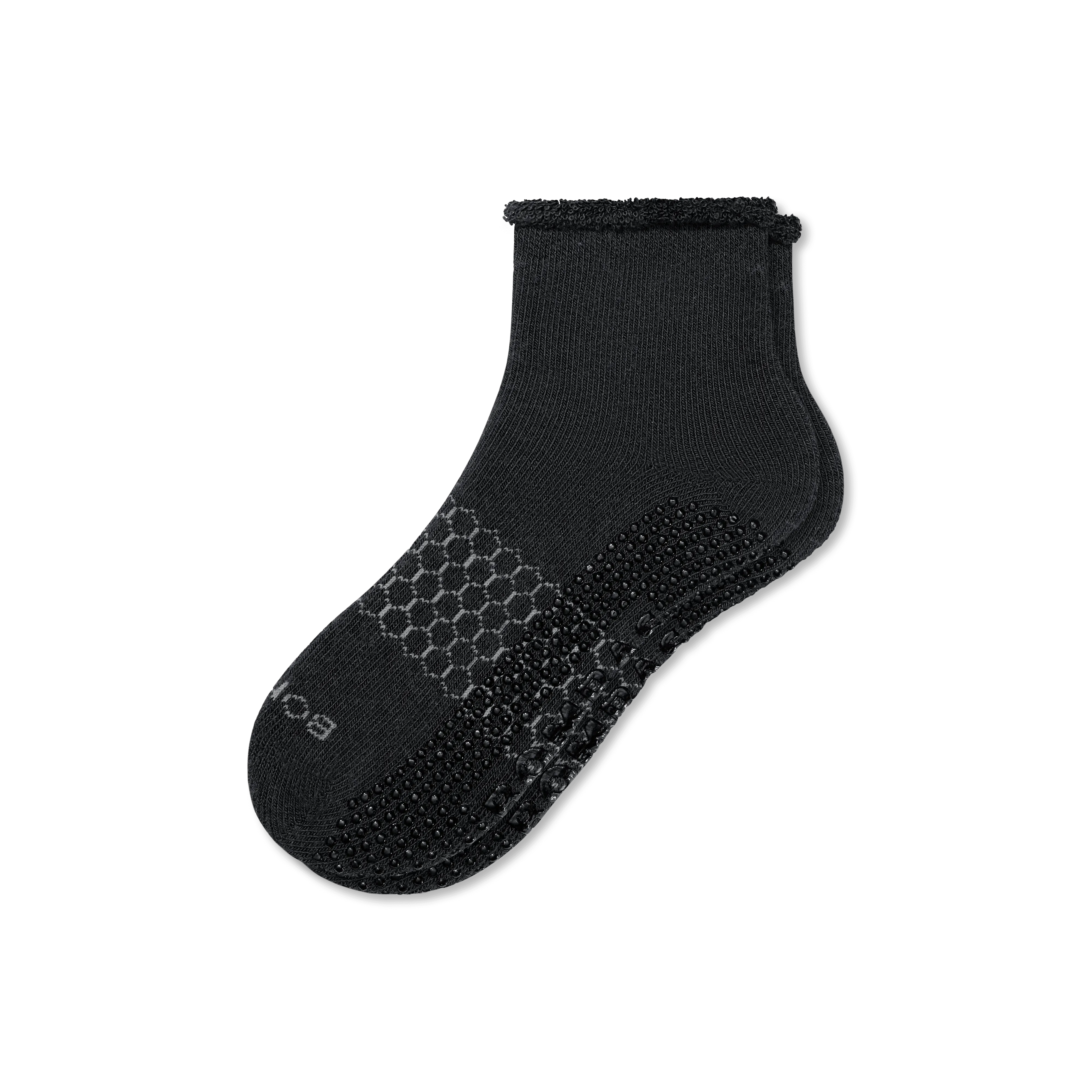 Men's Merino Wool Blend Roll-Top Gripper House Socks