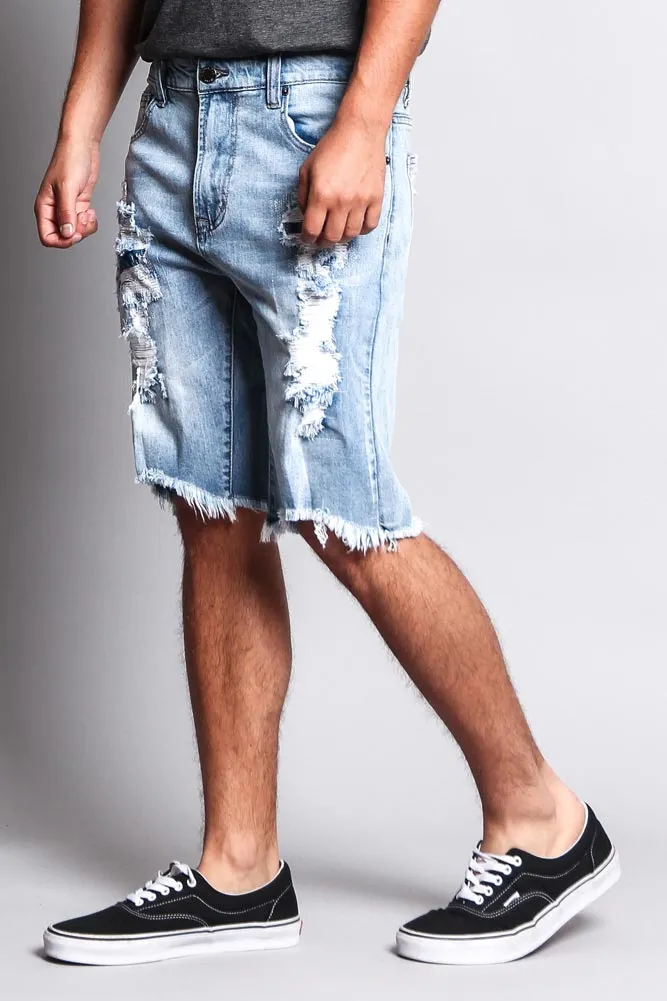 Men's Ripped Illusion Shorts