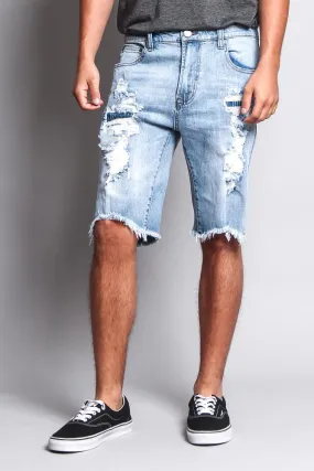 Men's Ripped Illusion Shorts