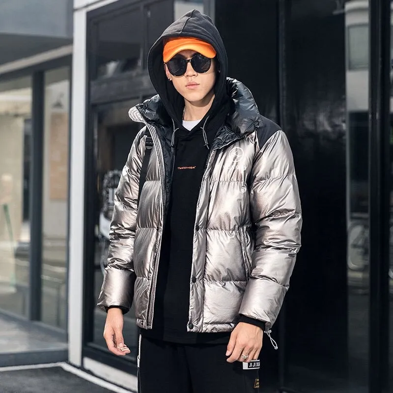 Men's Warm Windbreaker Puffer Jacket