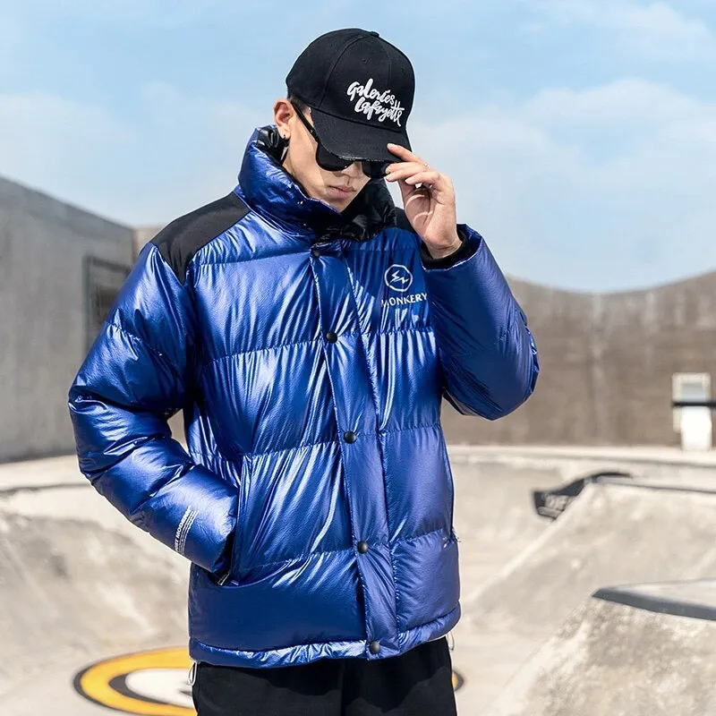 Men's Warm Windbreaker Puffer Jacket