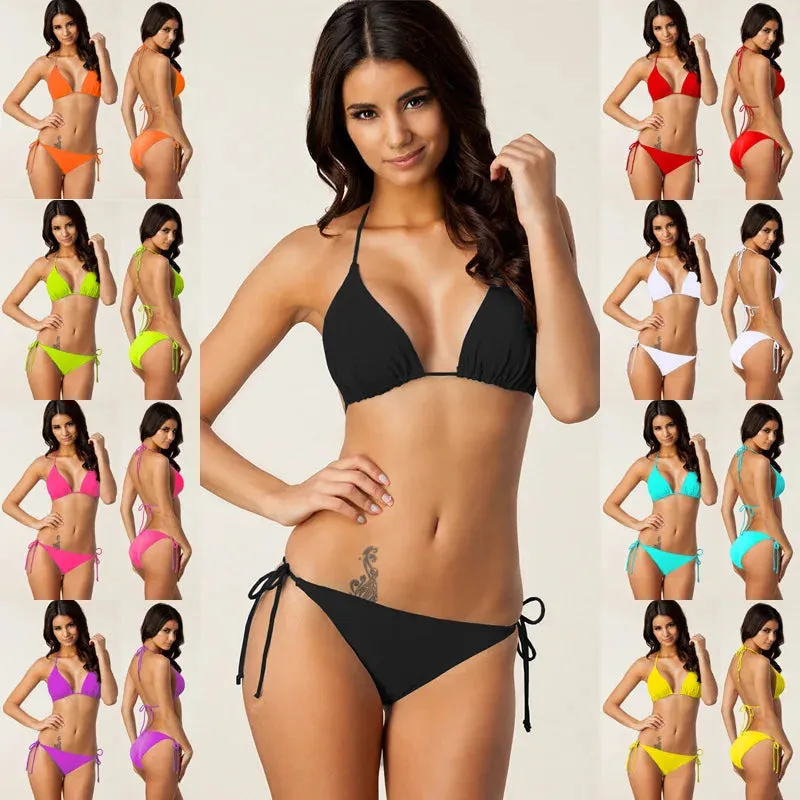 Micro Bikinis Sexy Lady Swimwear Halter