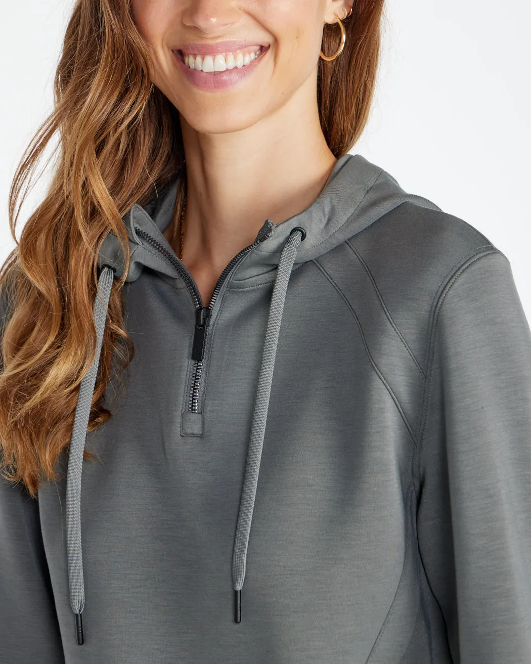 Opal Fleece Quarter-Zip Hoodie