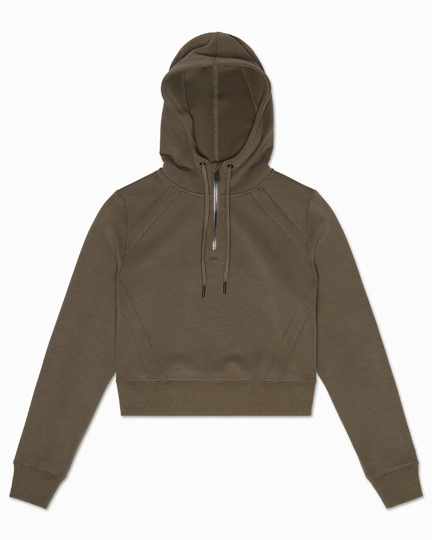 Opal Fleece Quarter-Zip Hoodie