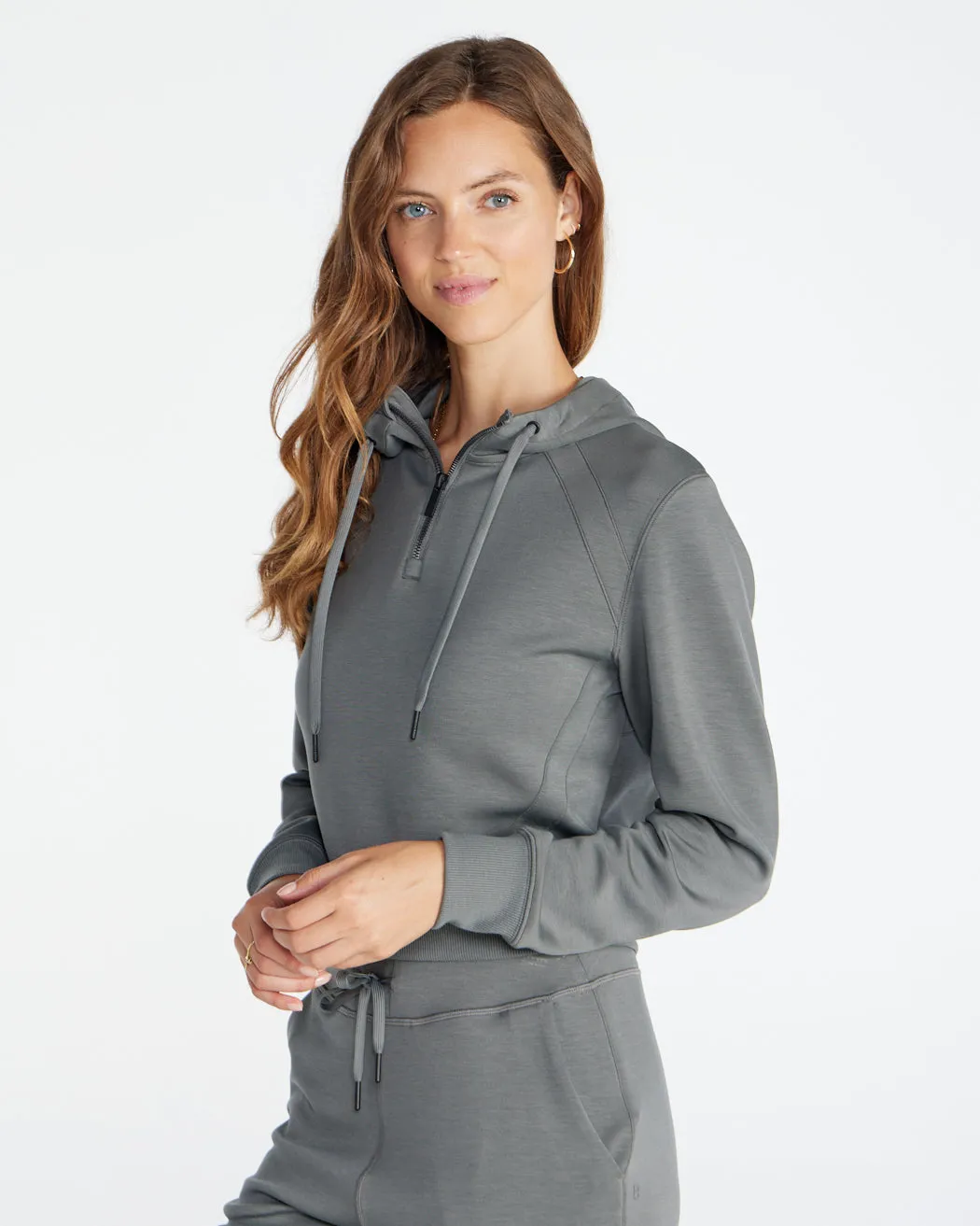 Opal Fleece Quarter-Zip Hoodie