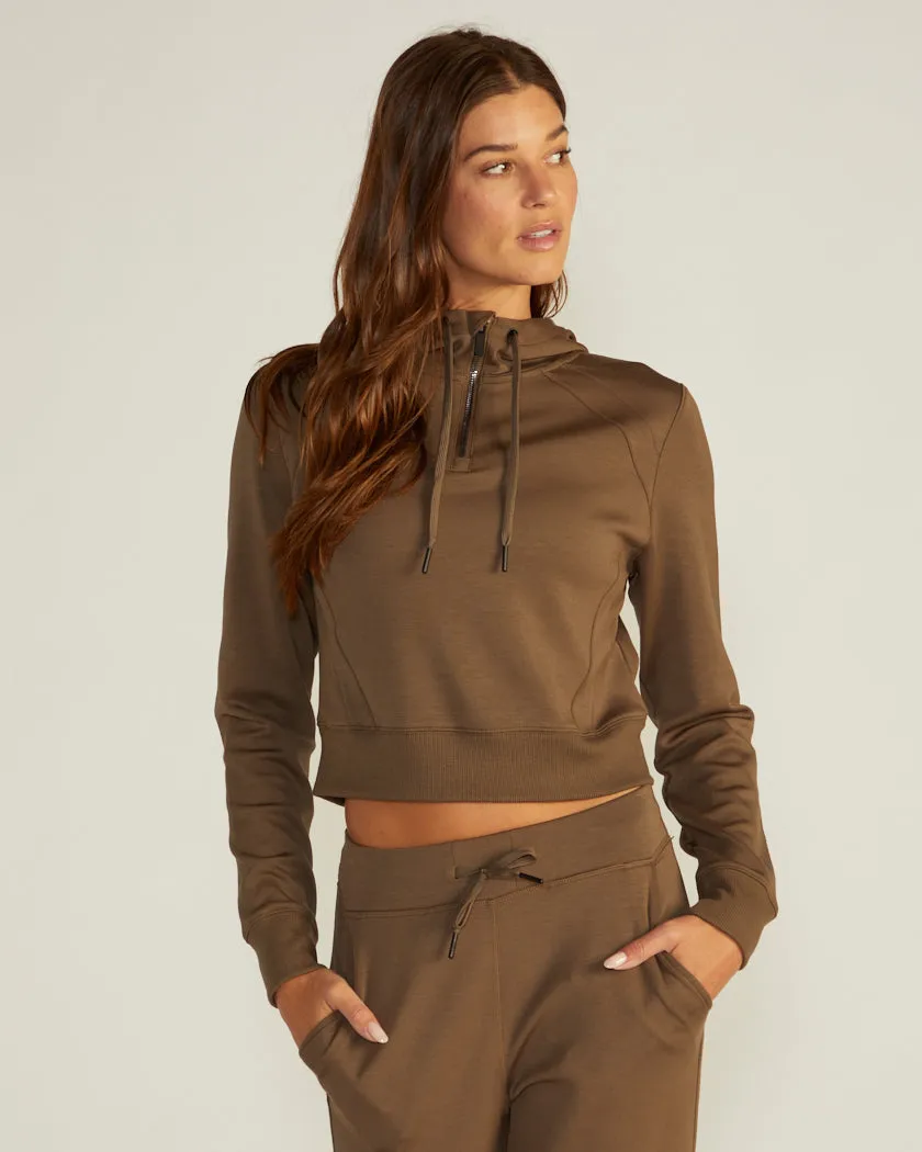 Opal Fleece Quarter-Zip Hoodie