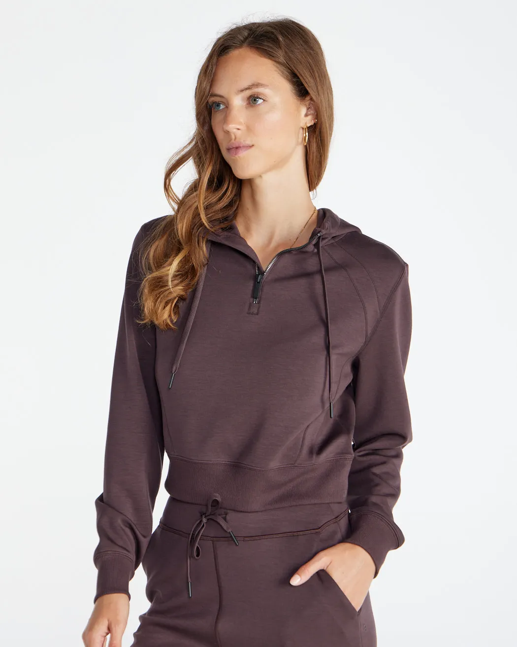 Opal Fleece Quarter-Zip Hoodie