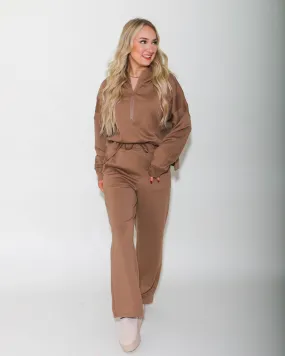 Oversized Knit Loungewear Set in Mocha