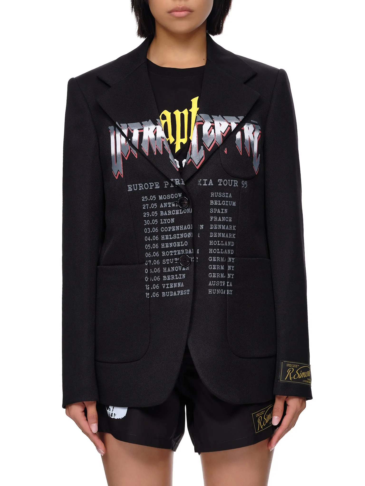 Oversized School Uniform Blazer (221-W500C-30001-0099-BLACK)