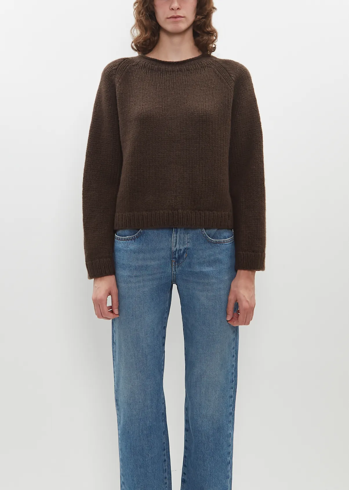 Pepper Cashmere Sweater — Chocolate