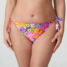 PRIMA DONNA-BIKINI BRIEFS WAIST ROPES-FLORAL EXPLOSION