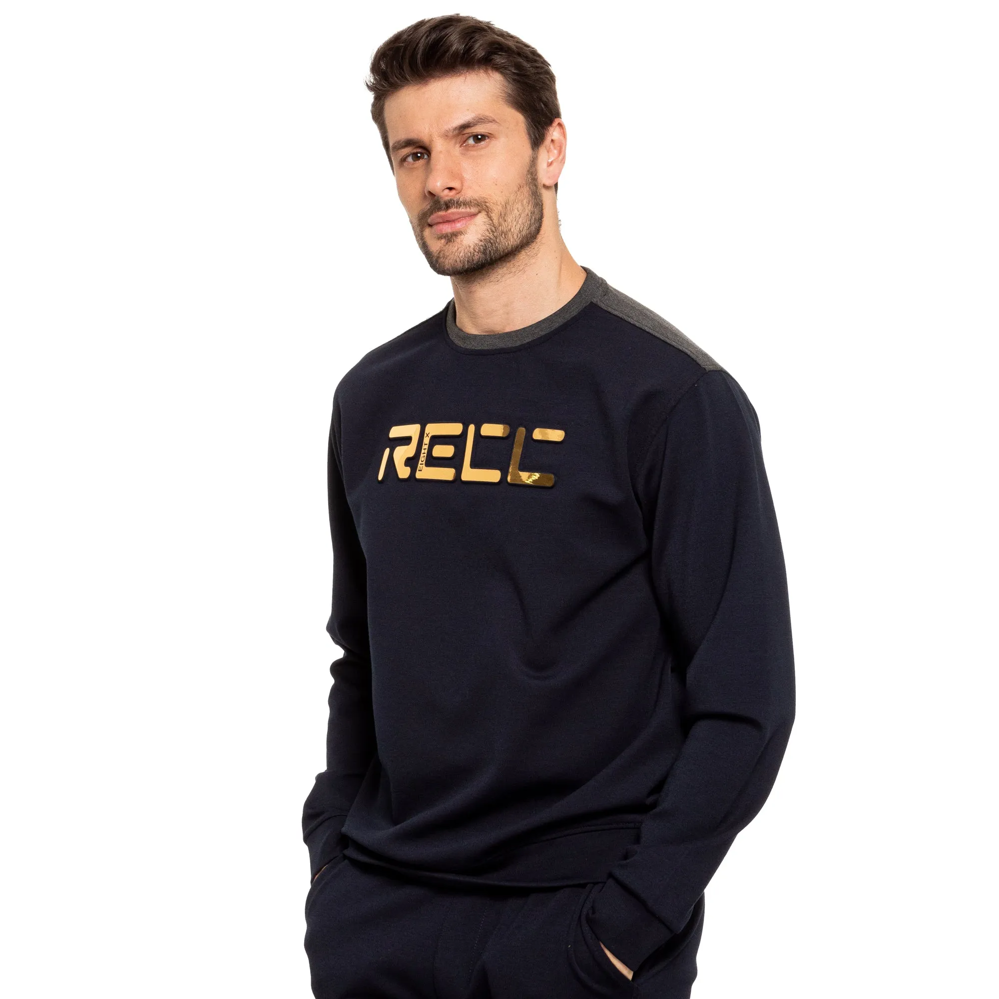 Recc Crewneck Pullover Sweatshirt - Navy