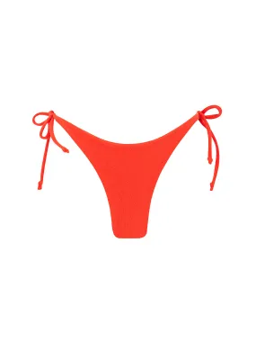 sustainable swimwear bottoms nala red orange